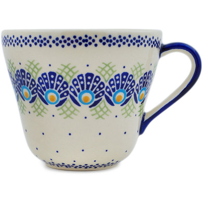 Polish Pottery Mug 26 oz Tail Feathers