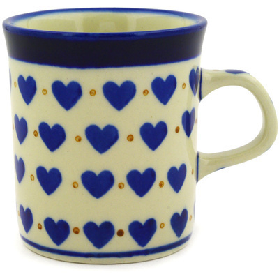 Polish Pottery Mug 5 oz Hearts Delight