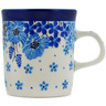 Polish Pottery Mug 5 oz Morning Glory UNIKAT