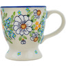 Polish Pottery Mug 7 oz Delicate UNIKAT