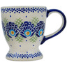 Polish Pottery Mug 7 oz Tail Feathers