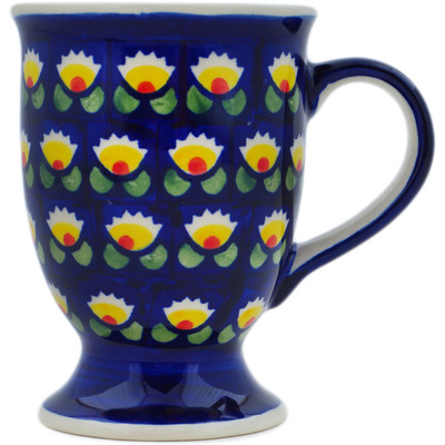 Polish Pottery Mug 7 oz Waterlily