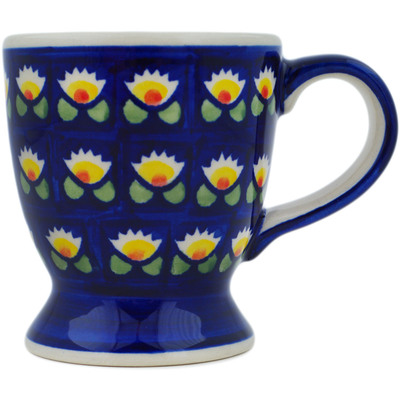 Polish Pottery Mug 7 oz Waterlily