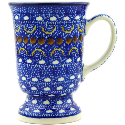 Polish Pottery Mug 8 oz Blue Horizons