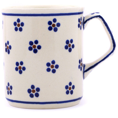 Polish Pottery Mug 8 oz Daisy Dots