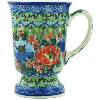 Polish Pottery Mug 8 oz Floral Bounty UNIKAT