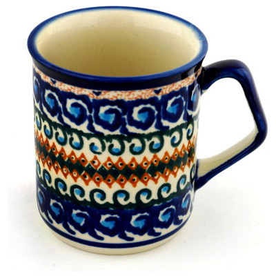 Polish Pottery Mug 8 oz Florence UNIKAT