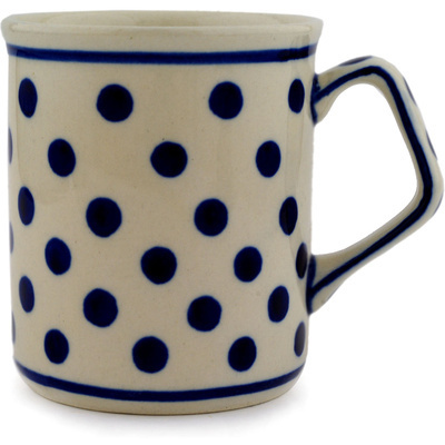 Polish Pottery Mug 8 oz Polka Dot