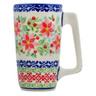 Polish Pottery Mug 8 oz Precious Pentas UNIKAT