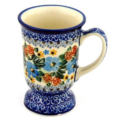 Polish Pottery Mug 8 oz Springtime Dreams UNIKAT
