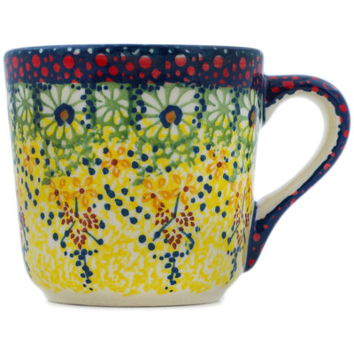 Polish Pottery Mug 8 oz Sunshine Grotto UNIKAT