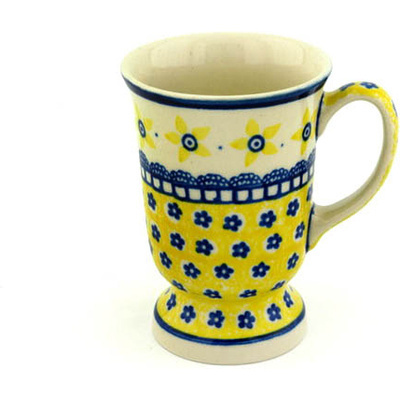 Polish Pottery Mug 8 oz Sunshine