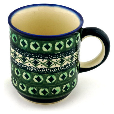 Polish Pottery Mug 8 oz Tamborine