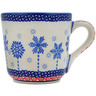 Polish Pottery Mug 8 oz Winter Sights UNIKAT
