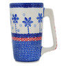 Polish Pottery Mug 8 oz Winter Sights UNIKAT