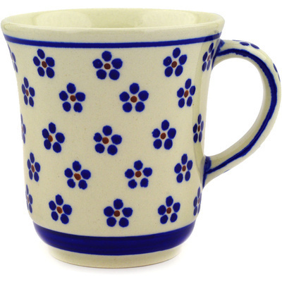 Polish Pottery Mug 9 oz Daisy Dots