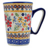 Polish Pottery Mug 9 oz Summer Bouquet UNIKAT