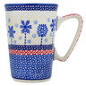 Polish Pottery Mug 9 oz Winter Sights UNIKAT