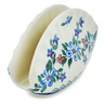 Polish Pottery Napkin Holder 5&quot; Azure Blooms