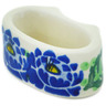 Polish Pottery Napkin Ring 3&quot; Blue Bliss
