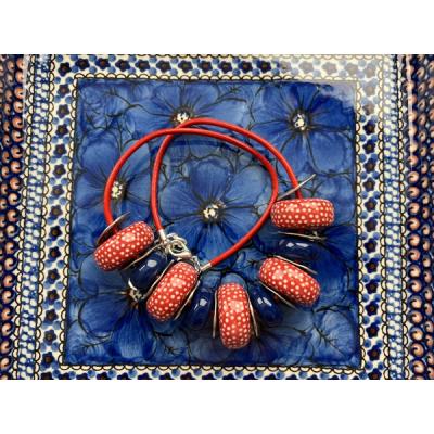 Polish Pottery Necklace 25&quot;