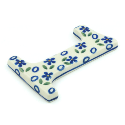 Polish Pottery Number 4&quot; Daisy Sprinkles