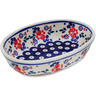 Polish Pottery Oval Baker 7&quot; Burst Of Berries