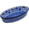 Polish Pottery Oval Baker 8&quot; Royal Garden UNIKAT