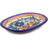 Polish Pottery Oval Platter 11&quot; Butterfly Splendor