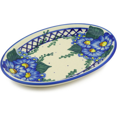 Polish Pottery Oval Platter 11&quot;