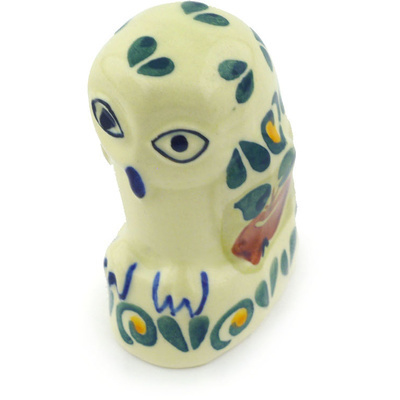 Polish Pottery Owl Figurine 3&quot;