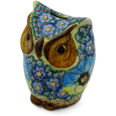 Polish Pottery Owl Figurine 5&quot; Sweet Emotions UNIKAT