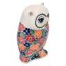 Polish Pottery Owl Figurine 8&quot; Warm Summer UNIKAT