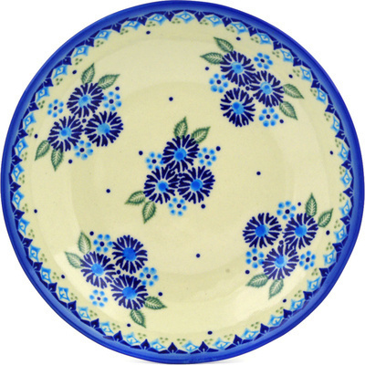 Polish Pottery Pasta Bowl 8&quot; Aster Patches