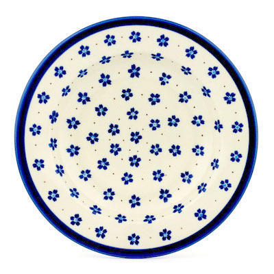 Polish Pottery Pasta Bowl 9&quot; Daisy Field