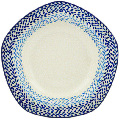 Polish Pottery Pasta Bowl 9&quot; Half And Half