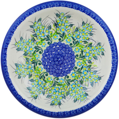 Polish Pottery Pasta Bowl 9&quot; Heavenly Haven UNIKAT