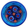 Polish Pottery Pasta Bowl 9&quot; Midnight Garden