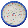 Polish Pottery Pasta Bowl 9&quot; Tulip Meadow