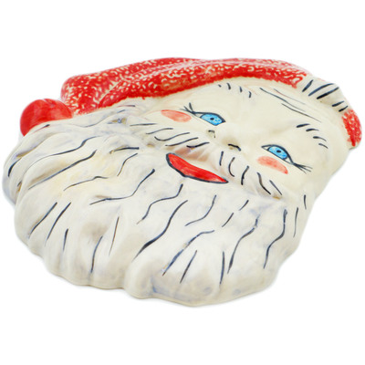 Polish Pottery Pendant 6&quot; Santa