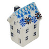 Polish Pottery Pepper Shaker 2&quot; Crocheted Granny Squares