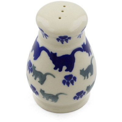 Polish Pottery Pepper Shaker 3&quot; Boo Boo Kitty Paws