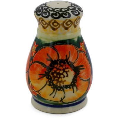 Polish Pottery Pepper Shaker 3&quot; Bright Beauty UNIKAT