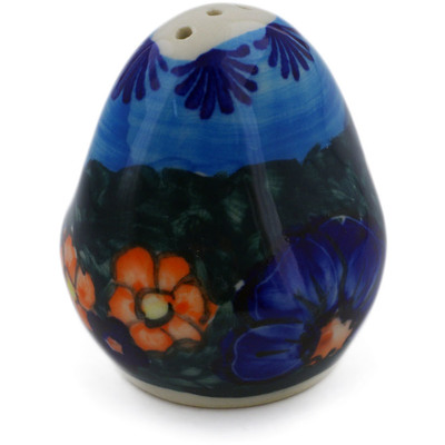 Polish Pottery Pepper Shaker 3&quot; Midnight Garden