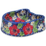 Polish Pottery Pet Bowl 7&quot; Vivid Garden UNIKAT