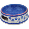 Polish Pottery Pet Bowl 8&quot; Winter Sights UNIKAT