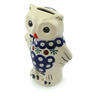 Polish Pottery Piggy Bank 6&quot; Mosquito