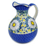 Polish Pottery Pitcher 10 Cup Floral Fantasy
