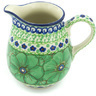 Polish Pottery Pitcher 12 oz Key Lime Dreams UNIKAT