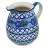 Polish Pottery Pitcher 3&frac12; cups Latice Daisy UNIKAT